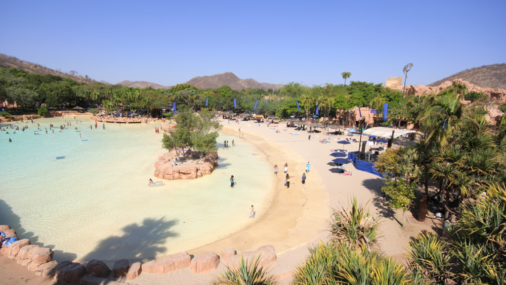 A scenic beach resort at Sun City South africa